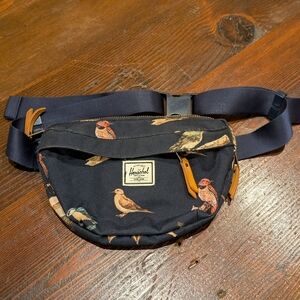 Herschel Supply Company Navy Bird Print Fanny/Hip Pack